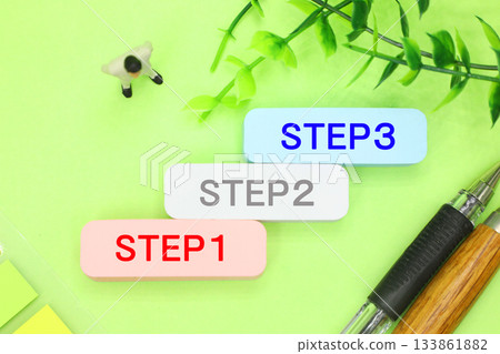 Three steps Three steps 133861882