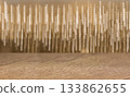 A blurred bokeh background with golden lights creates a warm and inviting atmosphere.  133862655