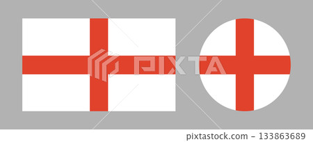 England round, rectangular Flag. Set of National England rectangle, circle flag icons. England flag button, badge. England round, rectangular Flag. Set of National England rectangle, circle flag icons. England flag button, badge. 133863689