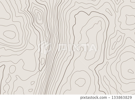 Topographic map background with altitude lines. Abstract terrain topography with elevation levels of the relief Topographic map background with altitude lines. Abstract terrain topography with elevation levels of the relief 133863829