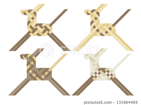 一套以自然色調描繪當地玩具板屋的簡筆畫。 一套以自然色調描繪當地玩具板屋的簡筆畫。 133864469