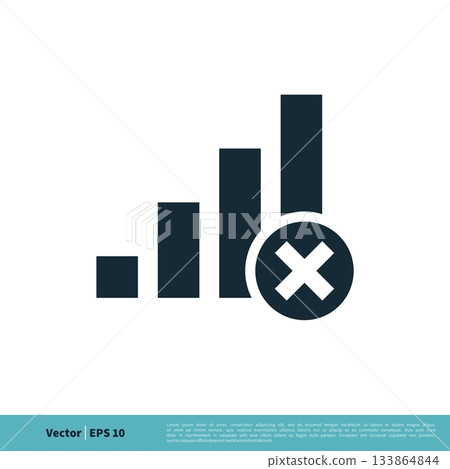 Mobile Signal Bar Icon Vector Logo Template Illustration Design. Vector EPS 10. 133864844