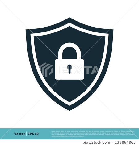 Shield Secure Icon Vector Logo Template Illustration Design. Vector EPS 10. 133864863
