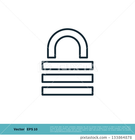 Padlock Icon Vector Logo Template Illustration Design. Vector EPS 10. Padlock Icon Vector Logo Template Illustration Design. Vector EPS 10. 133864878