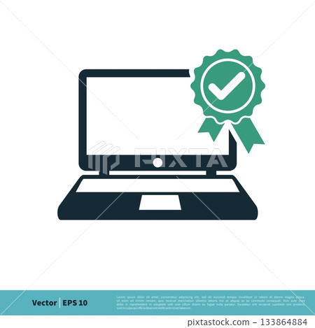 Laptop, Computer Icon Vector Logo Template Illustration Design. Vector EPS 10. 133864884