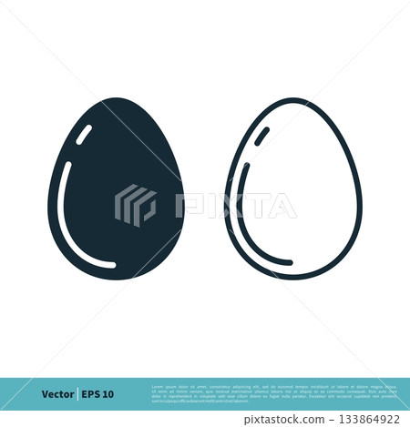 Egg Icon Vector Logo Template Illustration Design. Vector EPS 10. Egg Icon Vector Logo Template Illustration Design. Vector EPS 10. 133864922