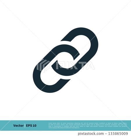 Chain Linked Connected Icon Vector Logo Template Illustration Design. Vector EPS 10. 133865009