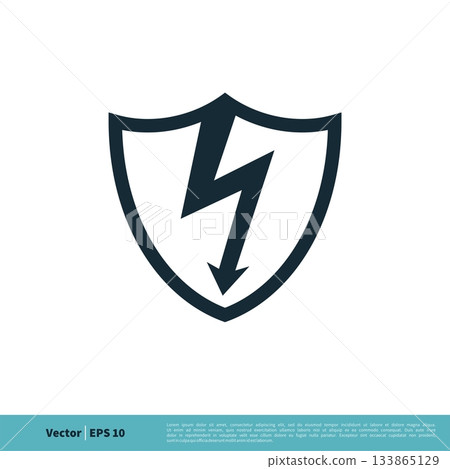 Thunderbolt Icon Vector Logo Template Illustration Design. Vector EPS 10. 133865129