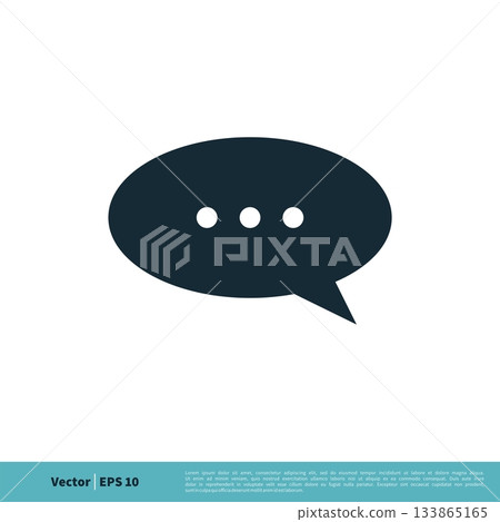 Bubble Speech Chat Icon vector Logo Template Illustration Design. Vector EPS 10. 133865165
