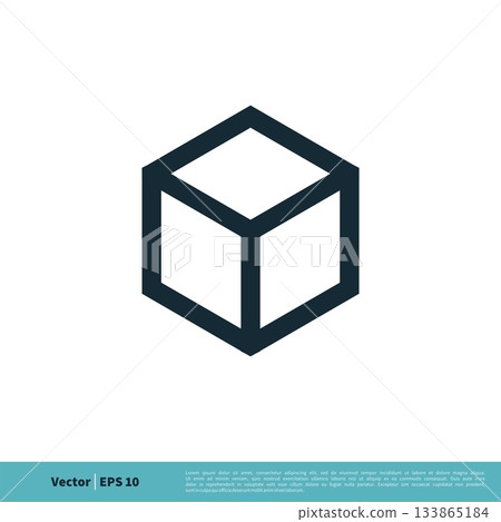Hexagon Box Line Art Icon Vector Logo Template Illustration Design. Vector EPS 10. Hexagon Box Line Art Icon Vector Logo Template Illustration Design. Vector EPS 10. 133865184