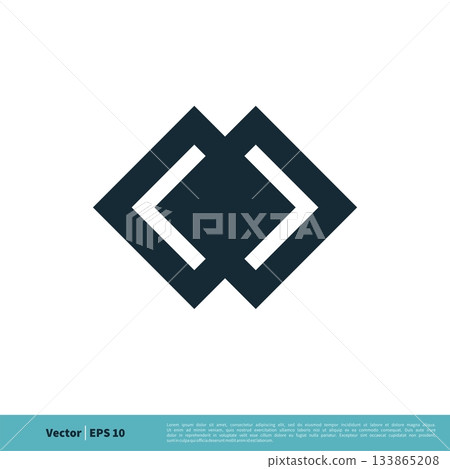 Diamond Shape Icon Vector Logo Template Illustration Design. Vector EPS 10. 133865208