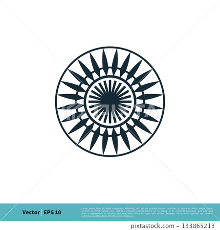 Ornamental Decoration Flower Icon Vector Logo Template Illustration Design. Vector EPS 10. Ornamental Decoration Flower Icon Vector Logo Template Illustration Design. Vector EPS 10. 133865213