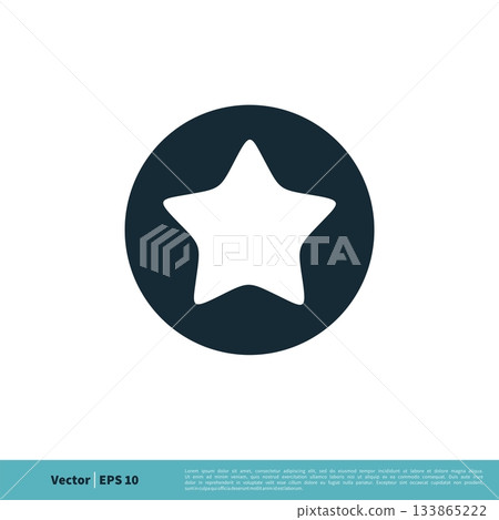 Simple Star Shape Icon Vector Logo Template Illustration Design. Vector EPS 10. 133865222