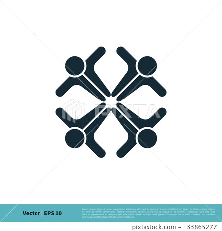 Teamwork Icon Vector Logo Template Illustration Design. Vector EPS 10. Teamwork Icon Vector Logo Template Illustration Design. Vector EPS 10. 133865277