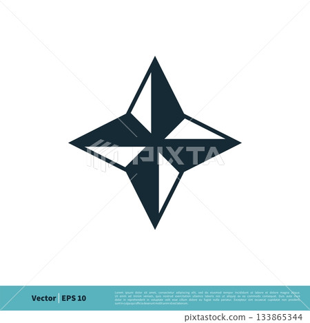Classic Star Shape Icon Vector Logo Template Illustration Design. Vector EPS 10. Classic Star Shape Icon Vector Logo Template Illustration Design. Vector EPS 10. 133865344