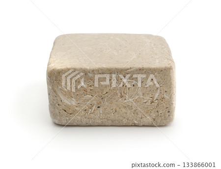 Peanut halva isolated on white. 133866001