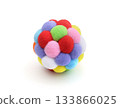 Animal ball isolated on white. 133866025
