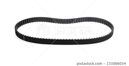 New belt car engine isolated. 133866034