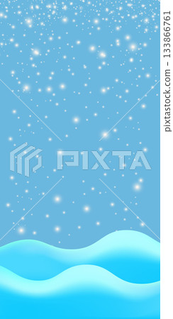 Realistic cartoon snow hills with falling snowflakes and blue sky vertical background. Winter vertical landscape design element with blue snow. Minimal nature composition snowy fields and falling snow Realistic cartoon snow hills with falling snowflakes and blue sky vertical background. Winter vertical landscape design element with blue snow. Minimal nature composition snowy fields and falling snow 133866761