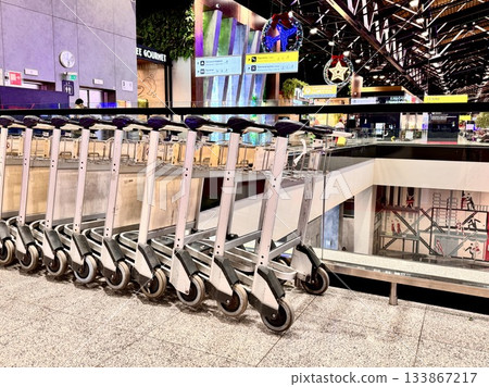 Airport luggage carts Airport luggage carts 133867217