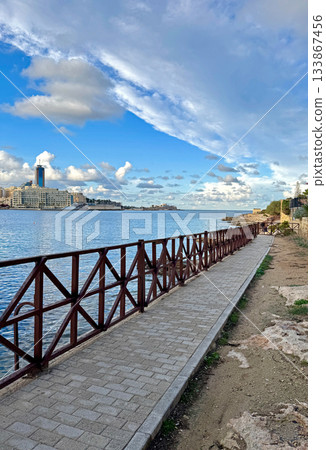 beautiful landscape of Malta, Sliema 133867456