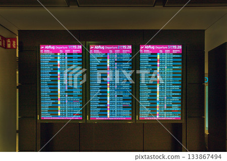 Shedule of Departure - display in Airport of Berlin Shedule of Departure - display in Airport of Berlin 133867494