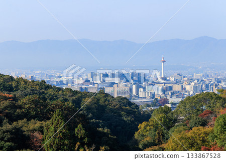 京都秋葉與城市景觀，京都站附近 133867528
