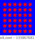 Red star pattern. Stars symbol illustration. Geometric element collection. Vector night sky. 133867681
