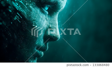 AGI - An artificial general intelligence. Robot, or cyborg concept 133868480