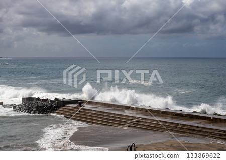 Wild coast of Atlantic ocean, North Tenerife, Spain Wild coast of Atlantic ocean, North Tenerife, Spain 133869622
