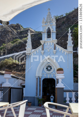 Small blue church, Tenerife, Santa Cruz, Spain Small blue church, Tenerife, Santa Cruz, Spain 133869626
