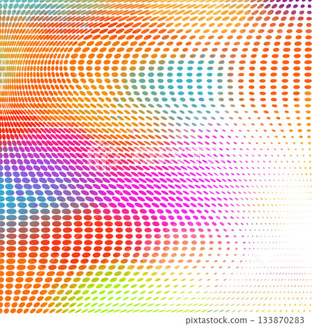 Modern Halftone colored Subtle Pop Art Texture. Vector waves of dots. Hand drawn. Not AI, minimalist backgrounds 133870283