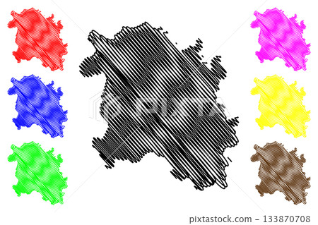 Sirsa district (Haryana State, Republic of India) map vector illustration, scribble sketch Sirsa map Sirsa district (Haryana State, Republic of India) map vector illustration, scribble sketch Sirsa map 133870708