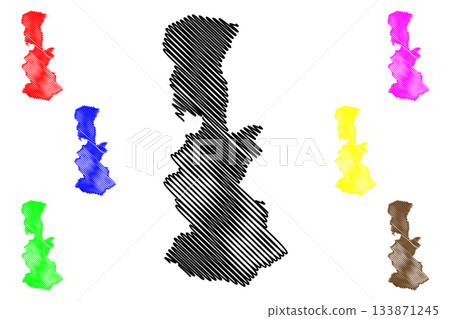 South Sikkim district (Sikkim State, Republic of India) map vector illustration, scribble sketch South Sikkim map South Sikkim district (Sikkim State, Republic of India) map vector illustration, scribble sketch South Sikkim map 133871245