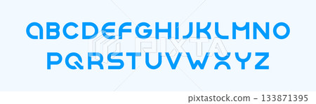 Font modern typography vector design. Typography elegant typeface digital minimal alphabet. 133871395
