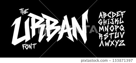 Street cool font typography logo. Skater modern alphabet design urban cartoon typeface. 133871397