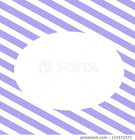 Border and striped white circle background material 133872372