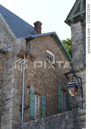 Beautiful view in old town. Vintage buildings. Beautiful view in old town. Vintage buildings. 133872834