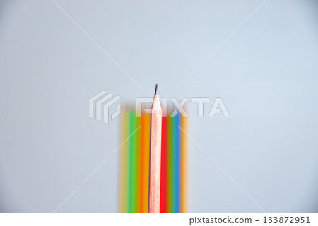 Business pencil colored pencil image of an outcast 133872951