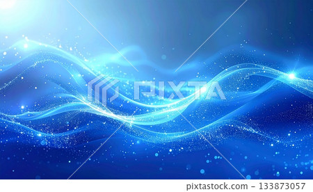 酷炫的藍色閃光漸層背景 酷炫的藍色閃光漸層背景 133873057