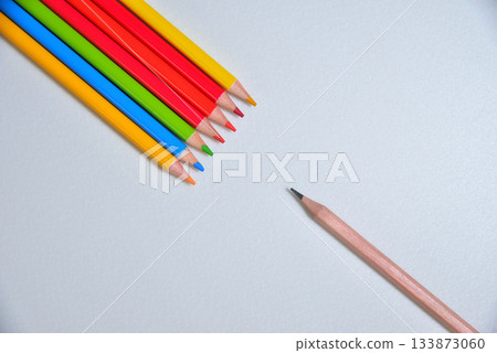 Business pencil colored pencil dialogue image 133873060