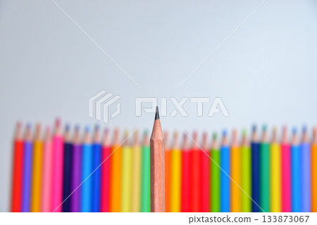 Business pencil colored pencil image of an outcast 133873067