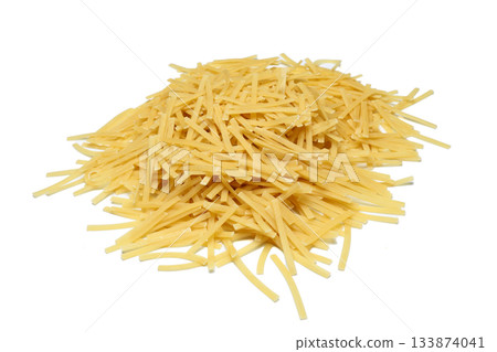 pile of vermicelli isolated on white background 133874041