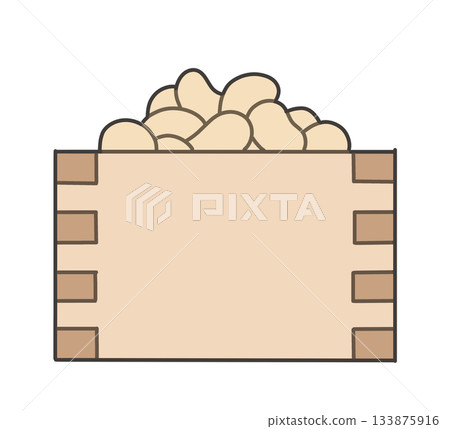 枇杷中豆子的示意圖（側面圖） 133875916