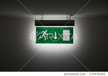 Emergency Exit Sign 133876405