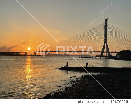 Sunset over Tamsui Sunset over Tamsui 133876906