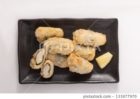 Chicken breast with cheese, perilla leaves, and deep-fried tatsuta Chicken breast with cheese, perilla leaves, and deep-fried tatsuta 133877970