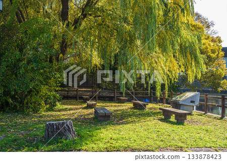 京都市伏見區伏見港公園,秋末景色 京都市伏見區伏見港公園,秋末景色 133878423