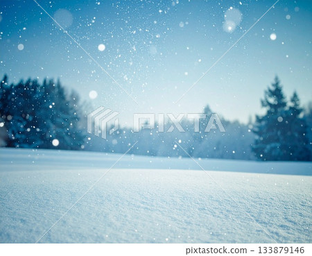 Simple background material of snowy scenery Simple background material of snowy scenery 133879146