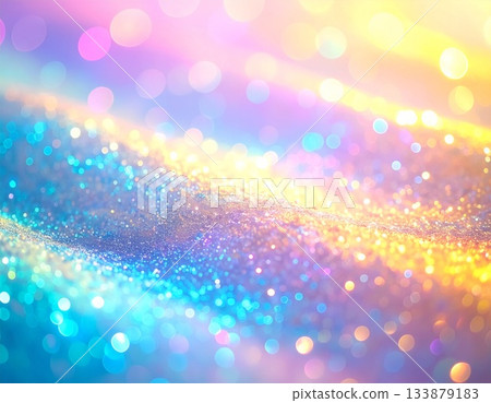 Rainbow-colored sparkling background material Rainbow-colored sparkling background material 133879183